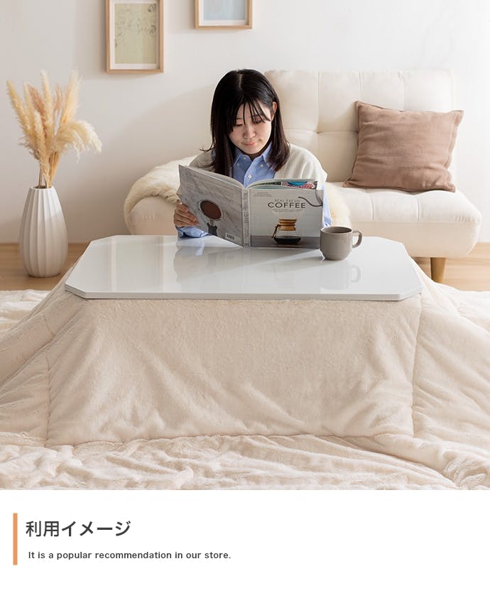 【グレー】こたつ布団　リバーシブルファー　正方形　190cm×190cm 長方形:190cm×240cm】Chubby リバーシブルファーこたつ布団／色