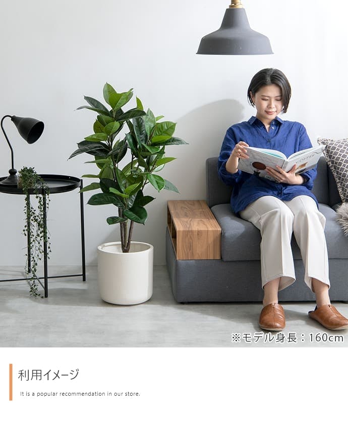 高さ95cm】Nature 光触媒人工観葉植物 ゴムの木／色：グリーン 【送料