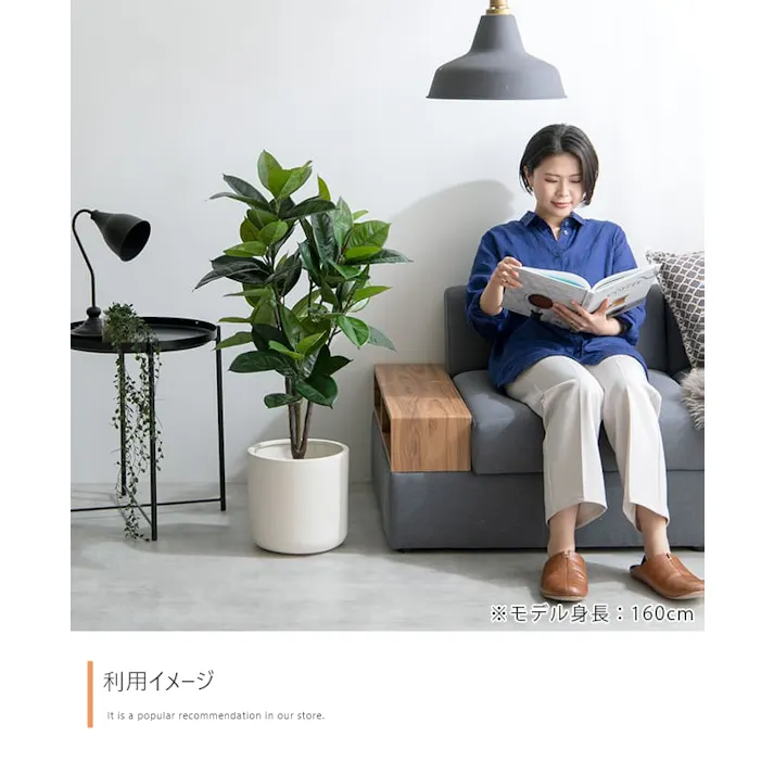 【高さ95cm】Nature 光触媒人工観葉植物 ゴムの木/色:グリーン 【送料込み】 #iina