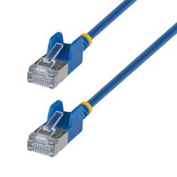 カテゴリ6A(CAT6A)LANケーブル/超スリム/2m/FTP/ブルー | パソコン
