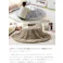 【円形:天板 68cm】こたつ&掛け布団2点セット/色:本体:オーク×布団:アイボリー Kos こたつテーブル こたつ2点セット ナチュラルカラー コンパクトサイズ リバーシブル仕様 フランネル ファー 【送料込み】 #iina