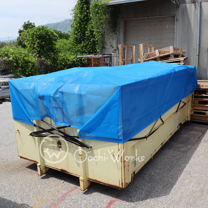 トラックネット 2.7m×3.9m ブルー 2tコンテナ 170g/m2 厚手 アームロール車 コンテナメッシュ コンテナネット 【送料無料】
