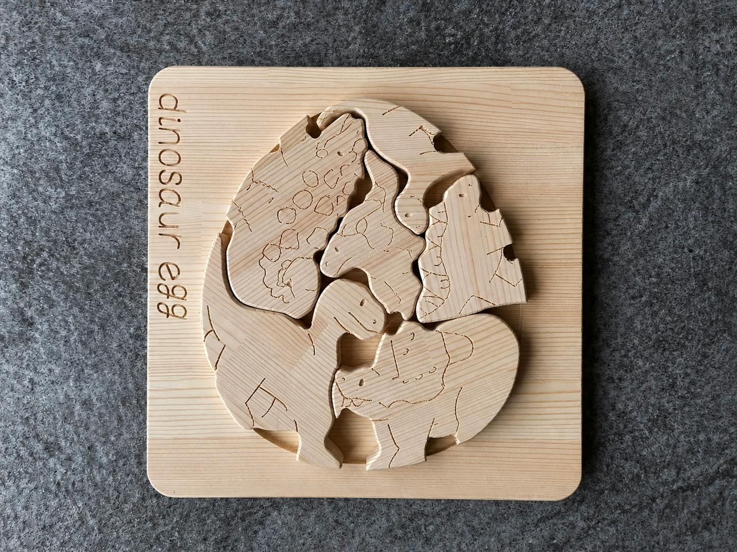 DIY 組立 木目 恐竜パズル re:LIFE里庄BASE 【CDM MP】 | インテリア
