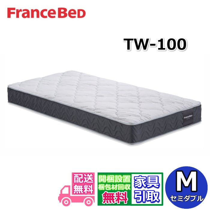 フランスベッド マットレス TW-100 セミダブル 【お部屋まで無料で開梱