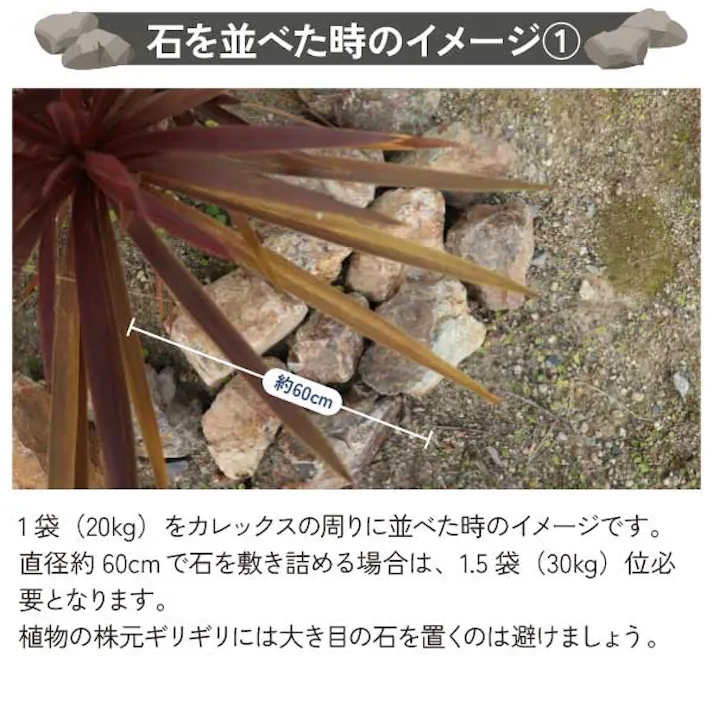 岐阜石 割栗石 チャート石 Sサイズ 50-200mm 10-15個 20kg/袋 国産 シンボルツリー ロックガーデン DIY ガーデニング 園芸 庭石