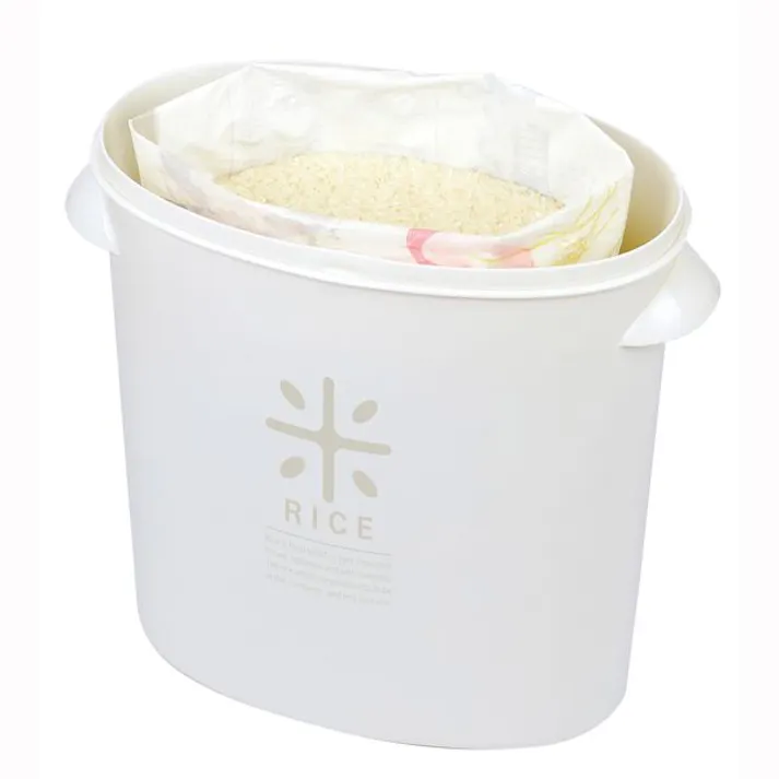 RICE お米袋のままストック5kg用 ホワイト パール金属 【送料込み】