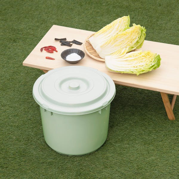 トンボ つけもの容器（蓋・押蓋付）15型 グレー 新輝合成 【送料込み