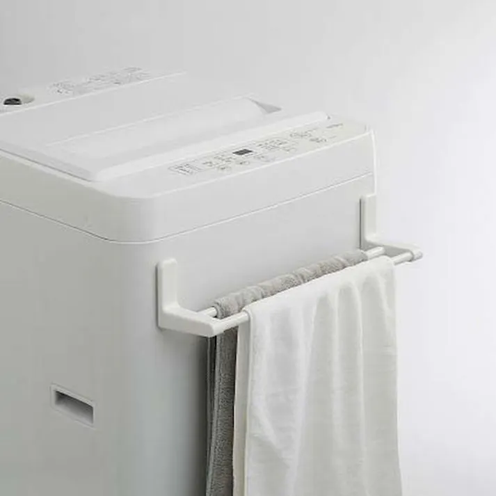 強力マグネットタイプ タオル掛け(伸縮ダブル) 移動も楽々のマグネットタイプです ネオジム磁石でがっちり固定します レック 【送料込み】
