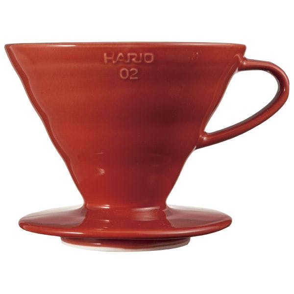 V60透過ドリッパー02セラミック レッド HARIO 【送料込み】 | コーヒー