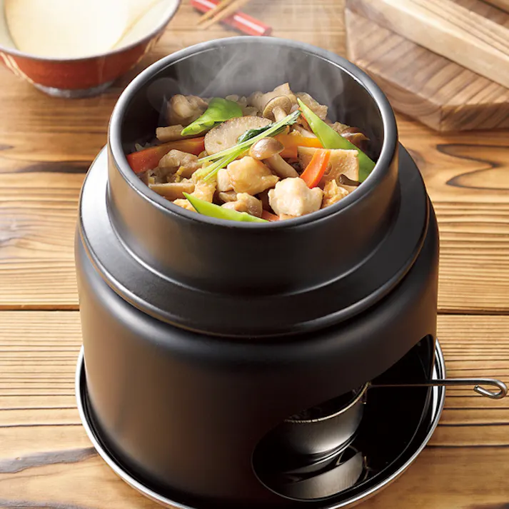 和ごころ懐石 陶器製釜めしコンロ付セット(1合炊) パール金属 【送料込み】