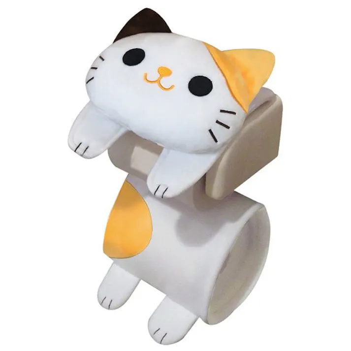 ねこのトイレロールペーパーホルダー ミケ 大きなお顔でインパクト大!ねこが可愛くぶらぶら! 明邦 【送料込み】