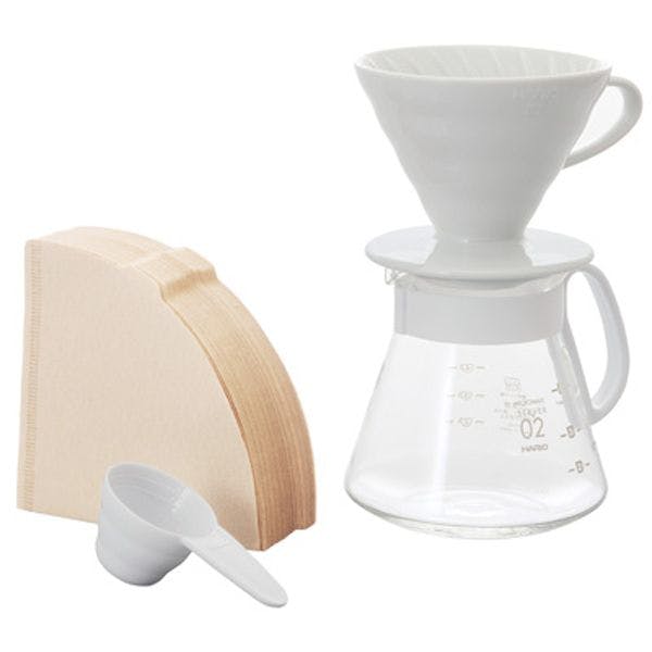V60セラミックドリッパー02セット ホワイト HARIO 【送料込み