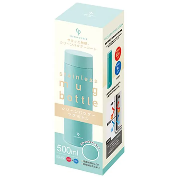 クリーンパウダー 真空二重マグボトル500ml ミント カクセー 【送料込み】