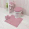 カラーショップ トイレマット スモークピンク カラフルでおしゃれでかわいいトイレマット ヨコズナクリエーション 【送料込み】