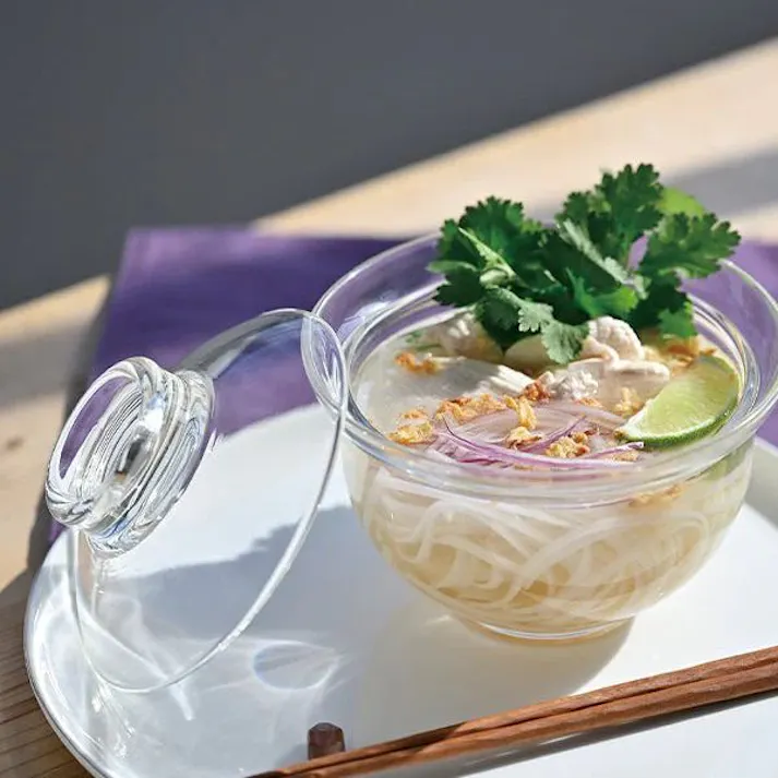 ガラスの丼鉢 透明でシンプルな美しさと機能性を兼ね備えた「ガラスのある生活」シリーズ。 HARIO 【送料込み】