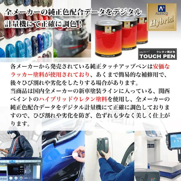 高級ウレタン タッチアップペン メーカー純正色 ダイハツ B83 スカイブルーメタリック 20g