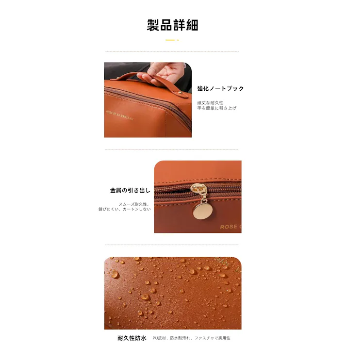 化粧ポーチ コスメポーチ 便利グッズ 旅行 防水 化粧品バッグ 収納バッグ