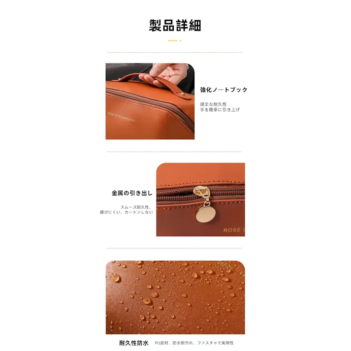 化粧ポーチ コスメポーチ 便利グッズ 旅行 防水 化粧品バッグ 収納バッグ