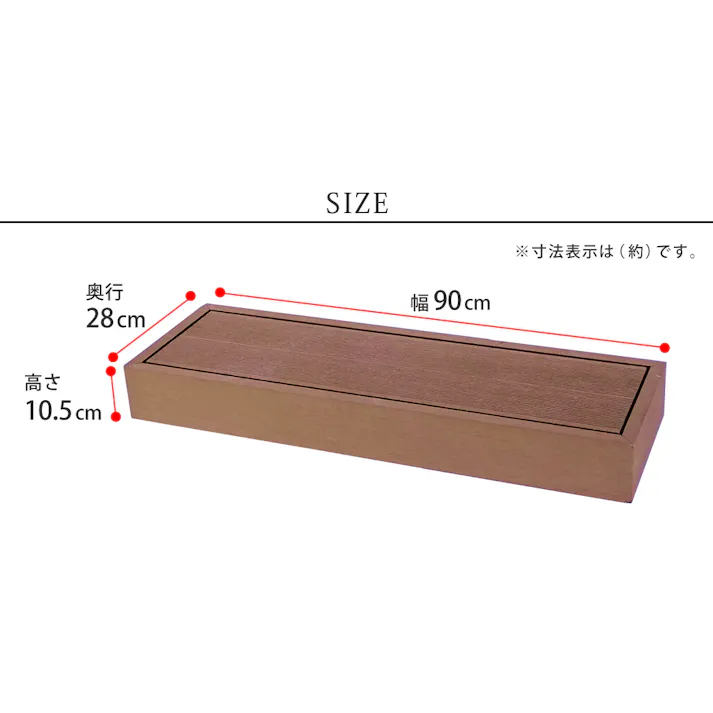 ステップ 2台 セット 人工木製 踏み台 縁側 木目調 人工木 ポリエチレン 腐らない 劣化しにくい おしゃれ シンプル