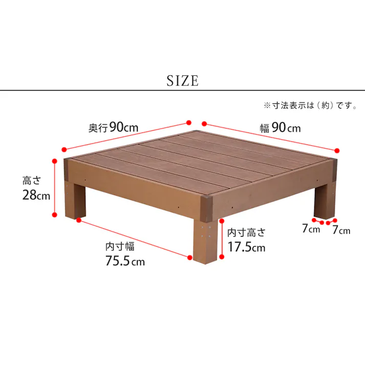 ウッドデッキ 6台 1.5坪 縁台 踏み台 ウッドパネル 木目調 人工木 ポリエチレン 腐らない ガーデンデッキ ガーデニング 縁側 ガーデン テラス 庭先 エクステリア おしゃれ シンプル