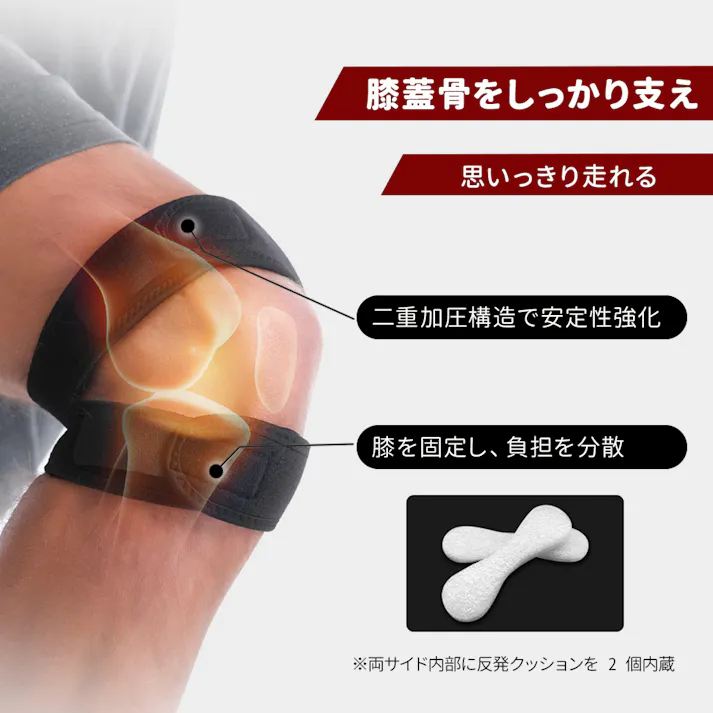 膝サポーター 薄手 スポーツ しっかり固定 V字ベルト 膝パット 膝固定 ランニング 登山 ゴルフ 日常生活 リラクシー ひざごこち