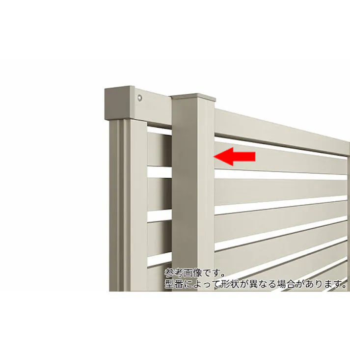 YKKAP シンプレオフェンス YS1型 柱 T100 H1000 高さ100cm 柱ピッチ1m以内 耐風圧強度42m/秒相当 支柱 柱のみ ピュアシルバー