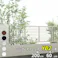 YKKAP シンプレオフェンス YB2型 横格子 本体 T60 H600 高さ60cm フェンス本体のみ ピュアシルバー