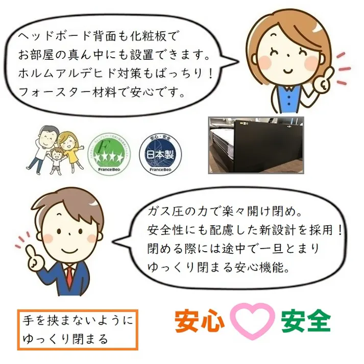 フランスベッド BG-001 260TS シングル 【開梱組み立て設置無料】 跳ね上げベッド 充電可能な コンセント付き
