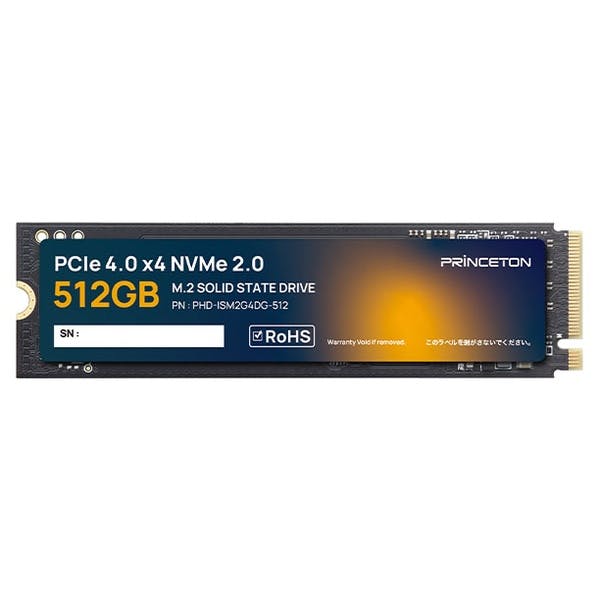 M.2 PCIe 4.0 x4 NVMe 2.0 対応 内蔵型SSD (512GB)