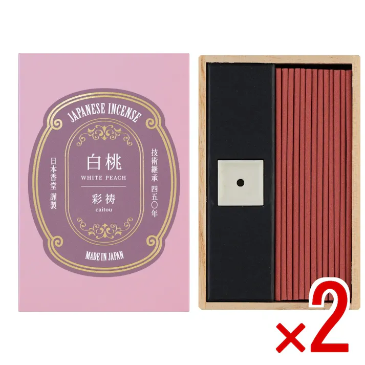 【2点まとめ買い】彩祷 白桃 スティック × 2点 白桃 果実 繊細 柔らか 果皮 フレッシュ イメージ 香り 自然界 存在 【送料込み】 #4902125512849