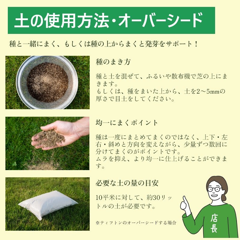 ソラニワ 芝生（ティフトン）専用の土 480L（16袋） 植え付け80平米分
