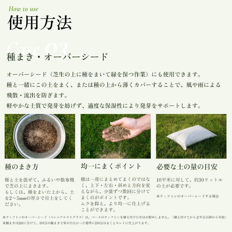 ソラニワ 芝生（ティフトン）専用の土 720L（24袋） 植え付け120平米分