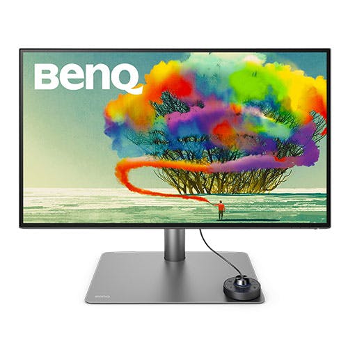 BenQ 27型4Kモニター本体+モニターライト【美品】 BenQ 27型4K Thunderbolt3対応モニター 4K/DisplayHDR 400/IPS