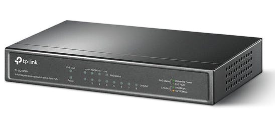 8ポート ギガビット デスクトップスイッチ(4 ポートPoE)