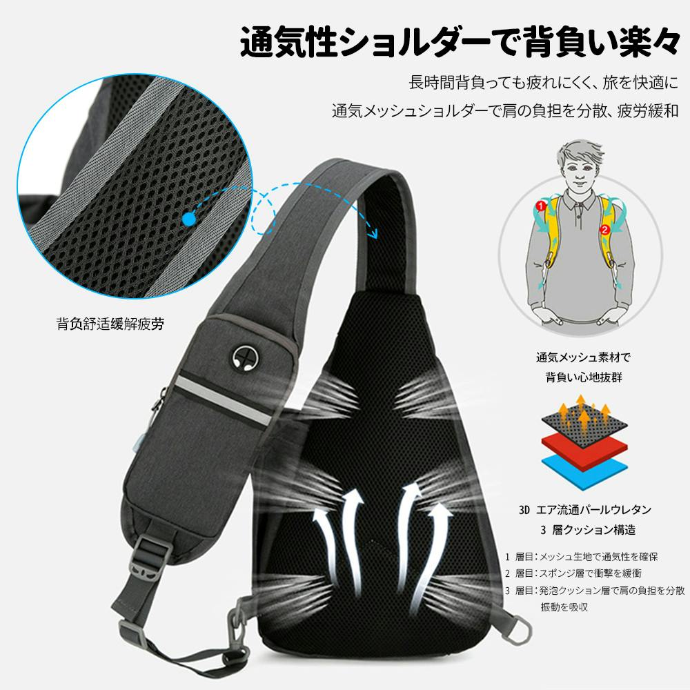 ボディバッグ メンズ ショルダーバッグ 斜めがけ | スーツケース