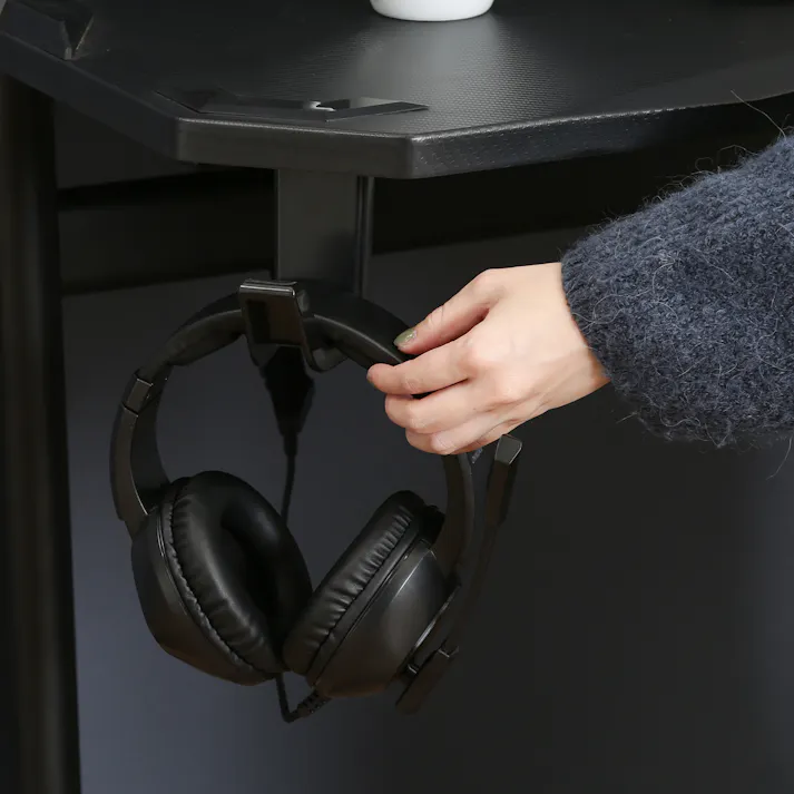 GAMING DESK XeNO -ゼノ- イージー01 ブラック ゲームや仕事に没頭!ゲーミングデスク 【送料込み】#fjbo