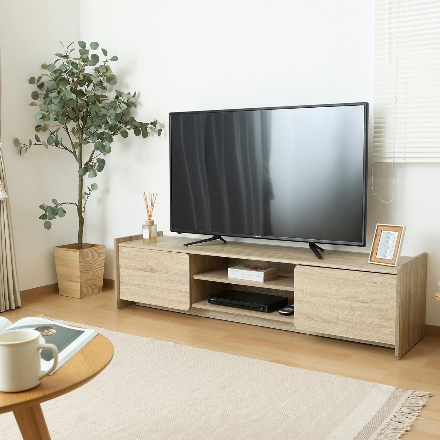 ヘーゼル TVボード 160幅 ホワイトオーク 細かな気づかいが詰まった