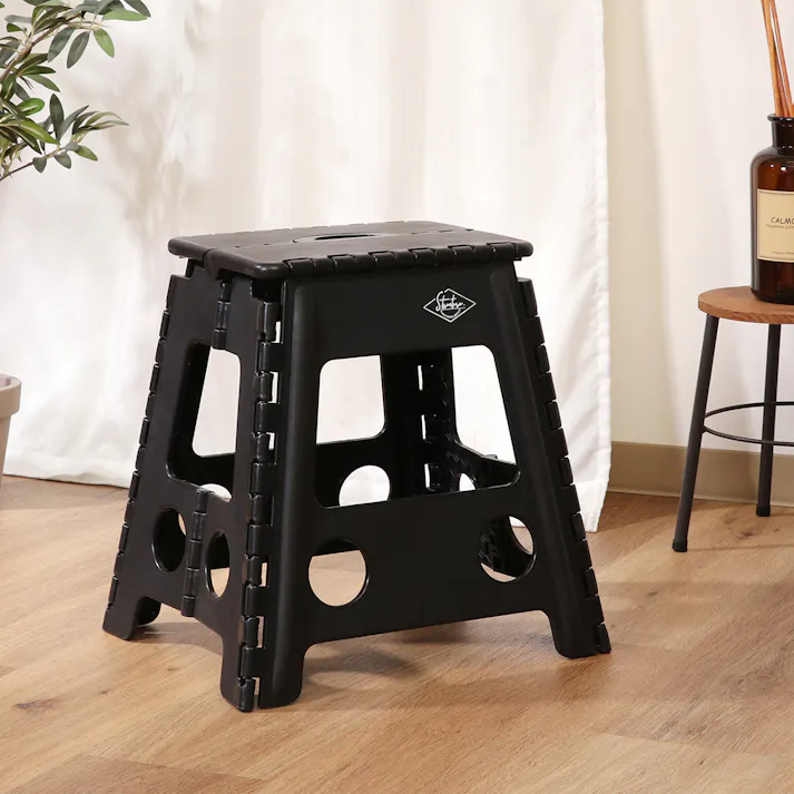 フォールディングステップスツール H39cm ブラック 1台あると便利な万能折りたたみステップスツール 【送料込み】#fjbo