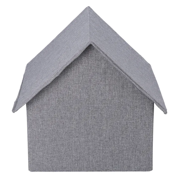 ペットハウス 三角屋根 三角屋根 Lサイズ GY(グレー) 大きなペットもゆったり使える三角屋根のペットハウス 【送料込み】#fjbo