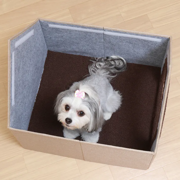 ペットハウス 三角屋根 三角屋根 Lサイズ BE(ベージュ) 大きなペットもゆったり使える三角屋根のペットハウス 【送料込み】#fjbo