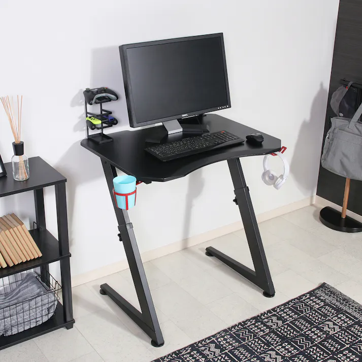 キッズ用ゲーミングデスク レイズ レッド 高さ調整機能で大人になっても使える!本格的なキッズ用ゲーミングデスク レイズ 【送料込み】#fjbo