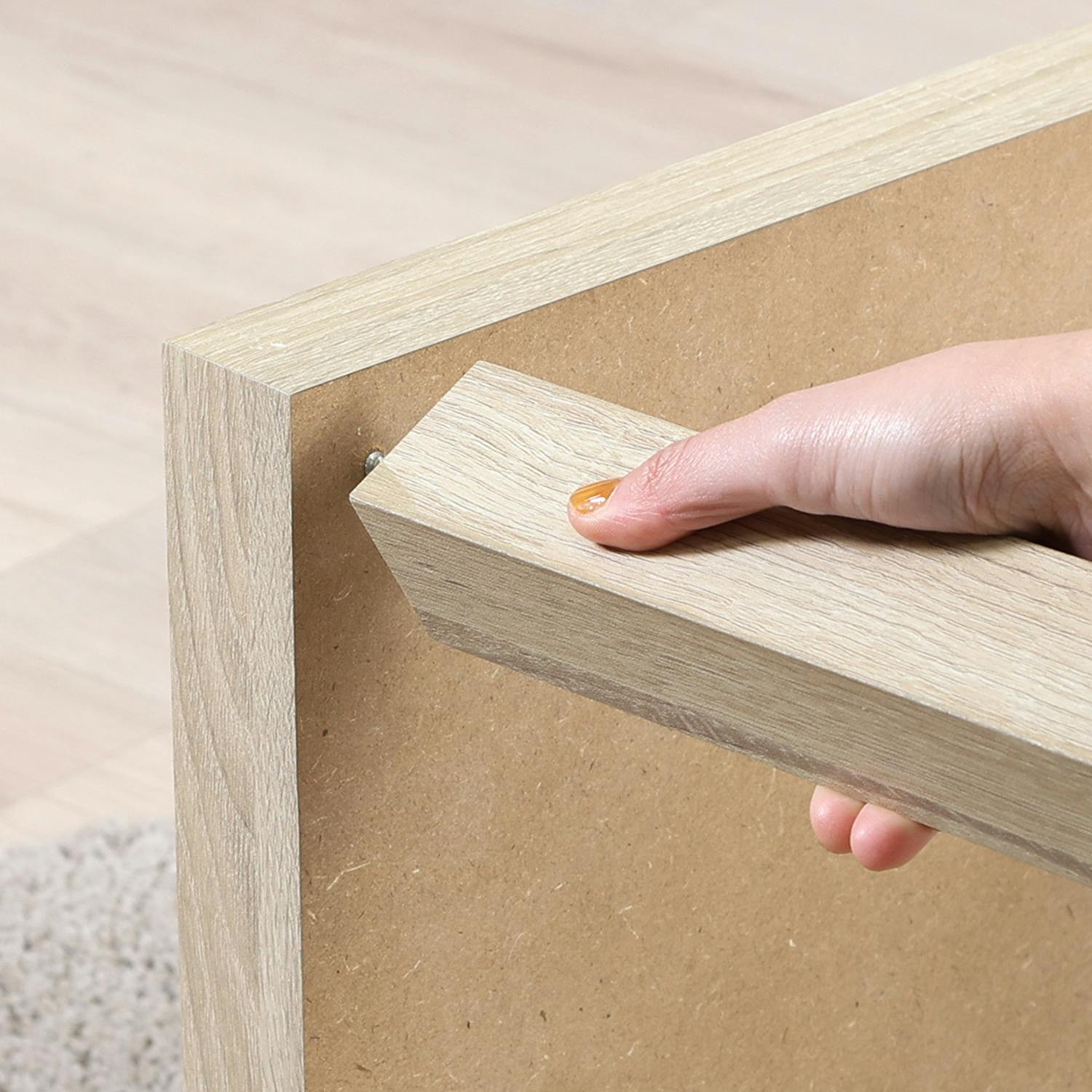 キューブテーブル 40×40 ナチュラル 工具不要で組み立てできる！万能