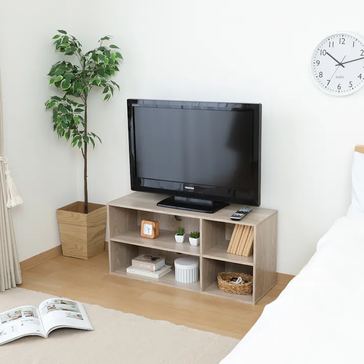TVラック 幅89cm アッシュグレー コンパクトなのに収納力バツグン!シンプルテレビ台 【送料込み】#fjbo