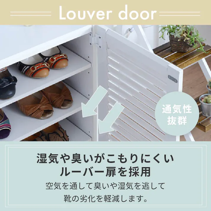 靴箱 シューズボックス 下駄箱 シューズラック 靴 収納 幅75 奥行33 薄型 玄関収納 むれない ルーバー 式 扉 下足入れ 靴箱 玄関 靴入れ シューズロッカー
