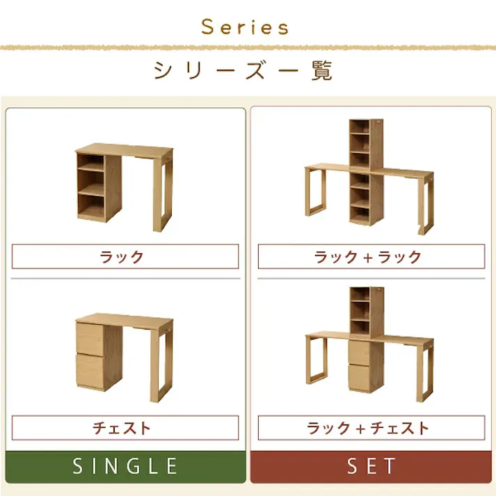 育てる デスク コンパクト デスク チェスト セット 買い足し 可能 机 収納 キャビネット 付き 大人の勉強机 書斎机 リビングデスク 木製 省スペース 幅90