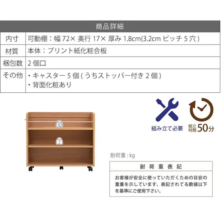 キャスター付き 収納 押入れ ラック 本棚 4個セット 幅19.5 奥行78 .5 隙間 スリム ワゴン 棚 3段 大容量 CD DVD 本 漫画 整理 収納 スライド 収納庫 おしゃれ