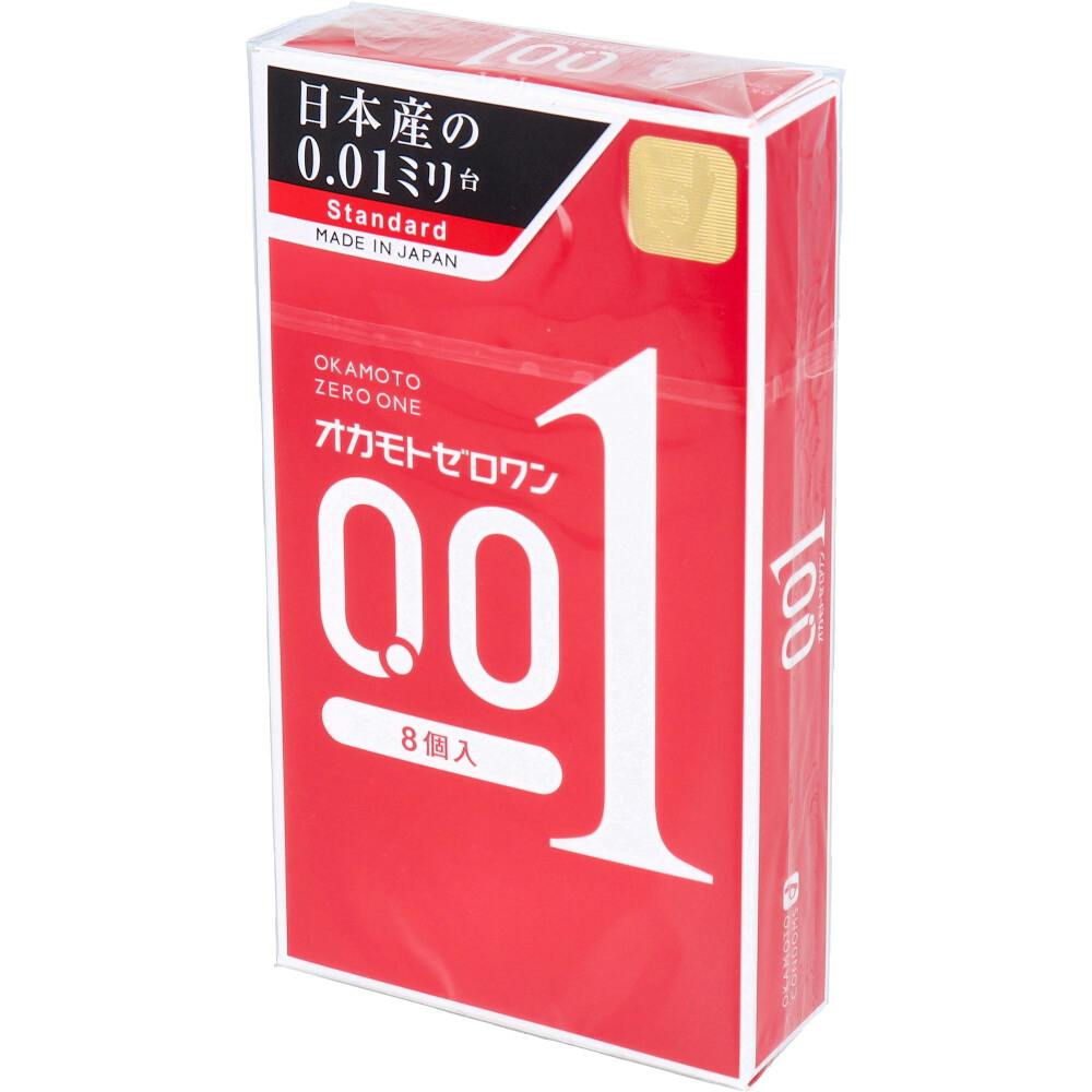 オカモトゼロワン 0.01ミリ コンドーム 8個入 × 1点 日本産の0.01ミリ