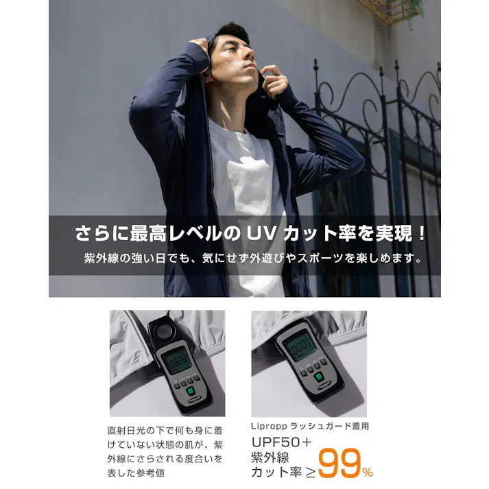 【期間限定セール!2980円→2480円】ラッシュガード 男女兼用【99.9%UVカット!】メンズ レディース 接触冷感 吸汗速乾 紫外線対策 日焼け防止 ライトアウター 水陸両用 吸汗速乾 ブラック M