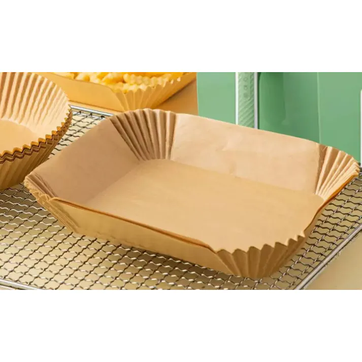 エアフライヤー用紙 ノンフライヤー 紙 エアフライヤー 紙 使い捨て紙 200枚セット 四角形 内径20cm 5-8L適用 対応エアフライヤー 電子レンジ オーブン 蒸し器 クッキングペーパー 蒸し器 天ぷらペーパー 耐熱性 耐油紙 耐水性 使い捨て 230℃耐熱