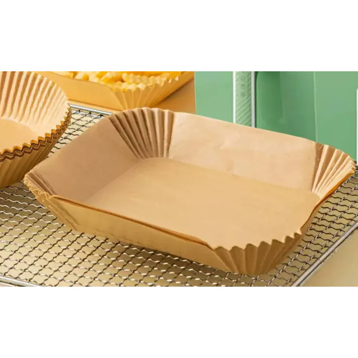 エアフライヤー用紙 ノンフライヤー 紙 エアフライヤー 紙 使い捨て紙 200枚セット 四角形 内径20cm 5-8L適用 対応エアフライヤー 電子レンジ オーブン 蒸し器 クッキングペーパー 蒸し器 天ぷらペーパー 耐熱性 耐油紙 耐水性 使い捨て 230℃耐熱